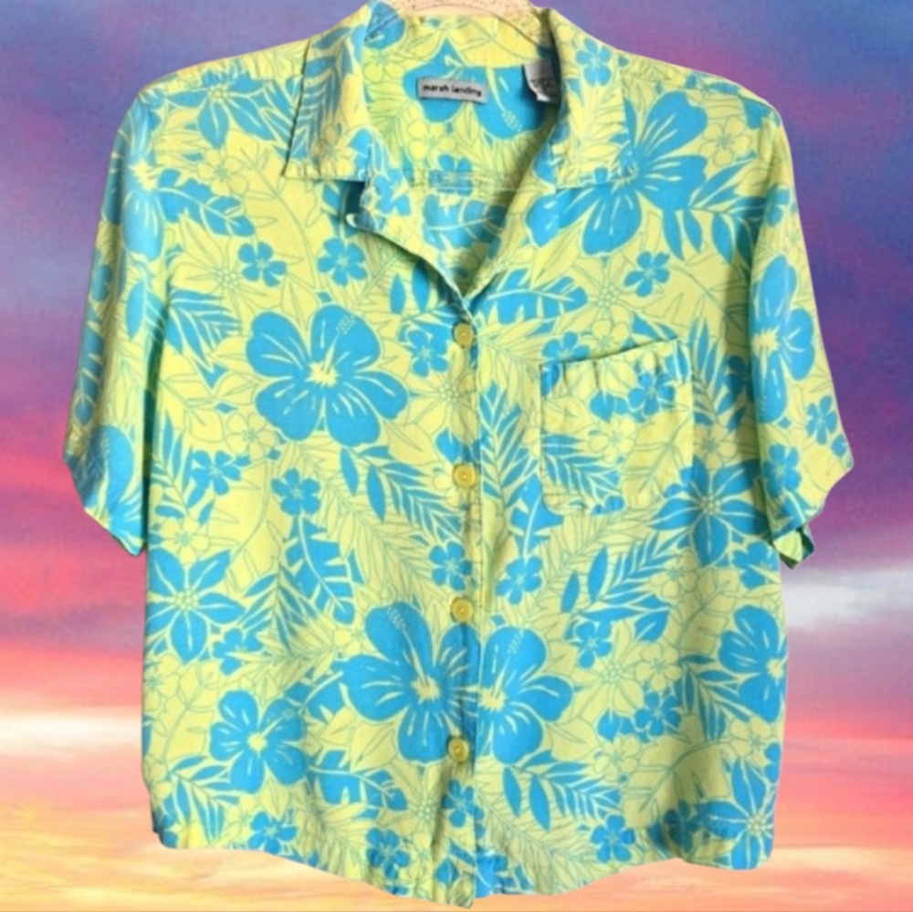 90's Bright Summer Top